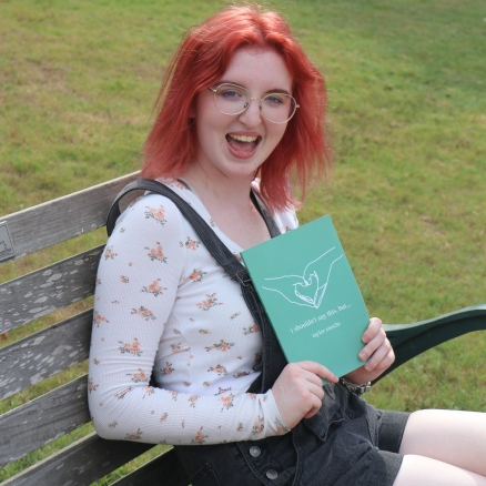 UHD alumna Taylor Enochs is a 21-year-old author who published her first poetry memoir "i shouldn't say this, but..." Courtesy: Taylor Enochs