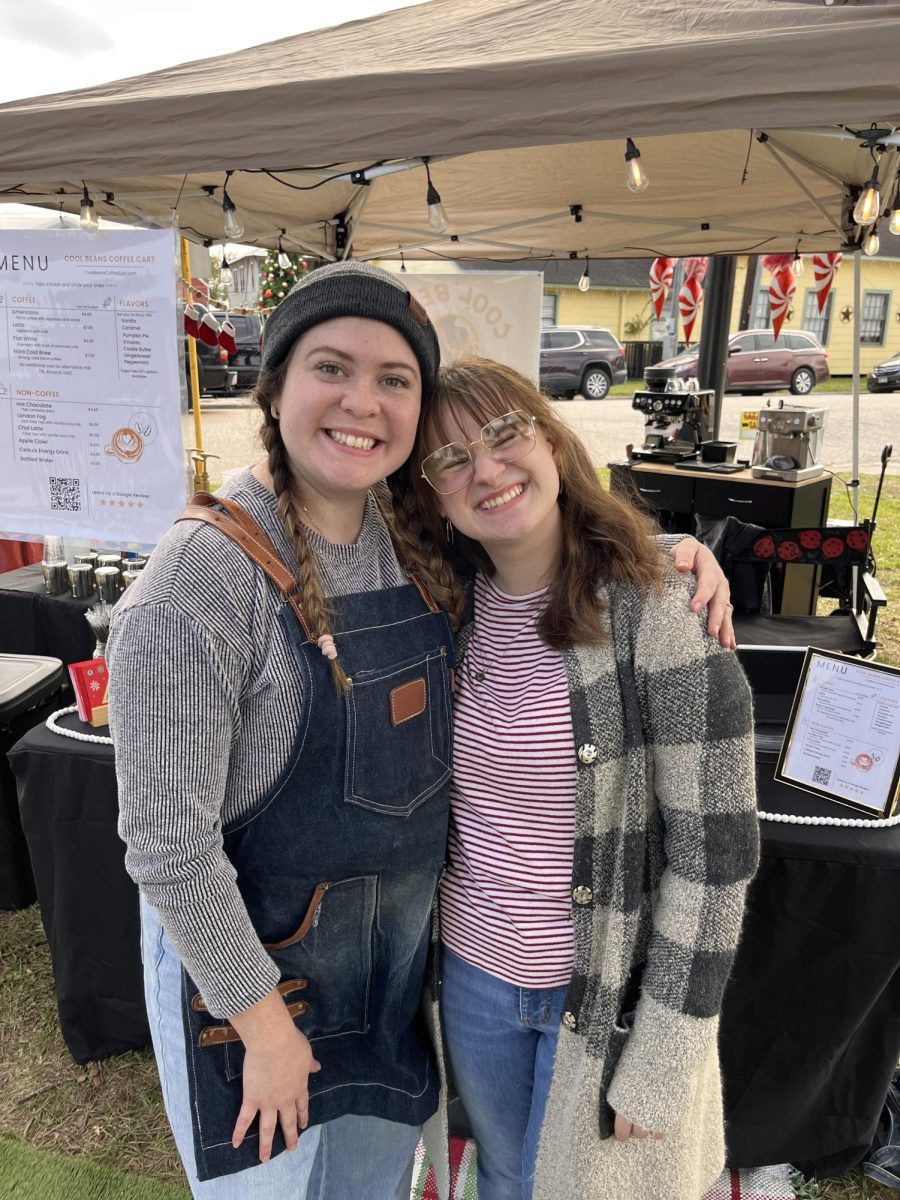 Entrepreneur Makayla Boring (left) and Alexa Reagan at the event Cool Beans attended in Old Town Spring in November  2024. Courtesy: Alexa Reagan