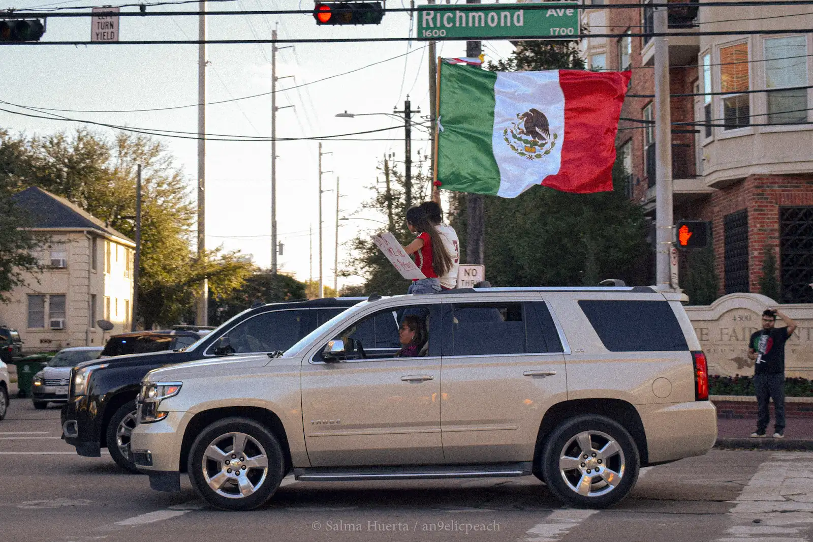 “A Day Without Immigrants” protest throughout Houston