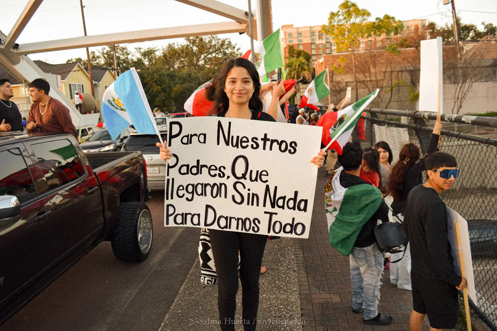 “A Day Without Immigrants” protest throughout Houston