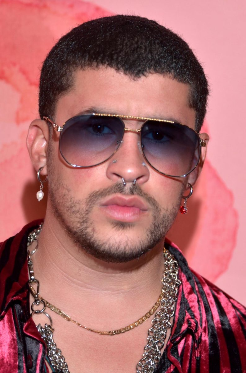 Bad Bunny pictured above. 